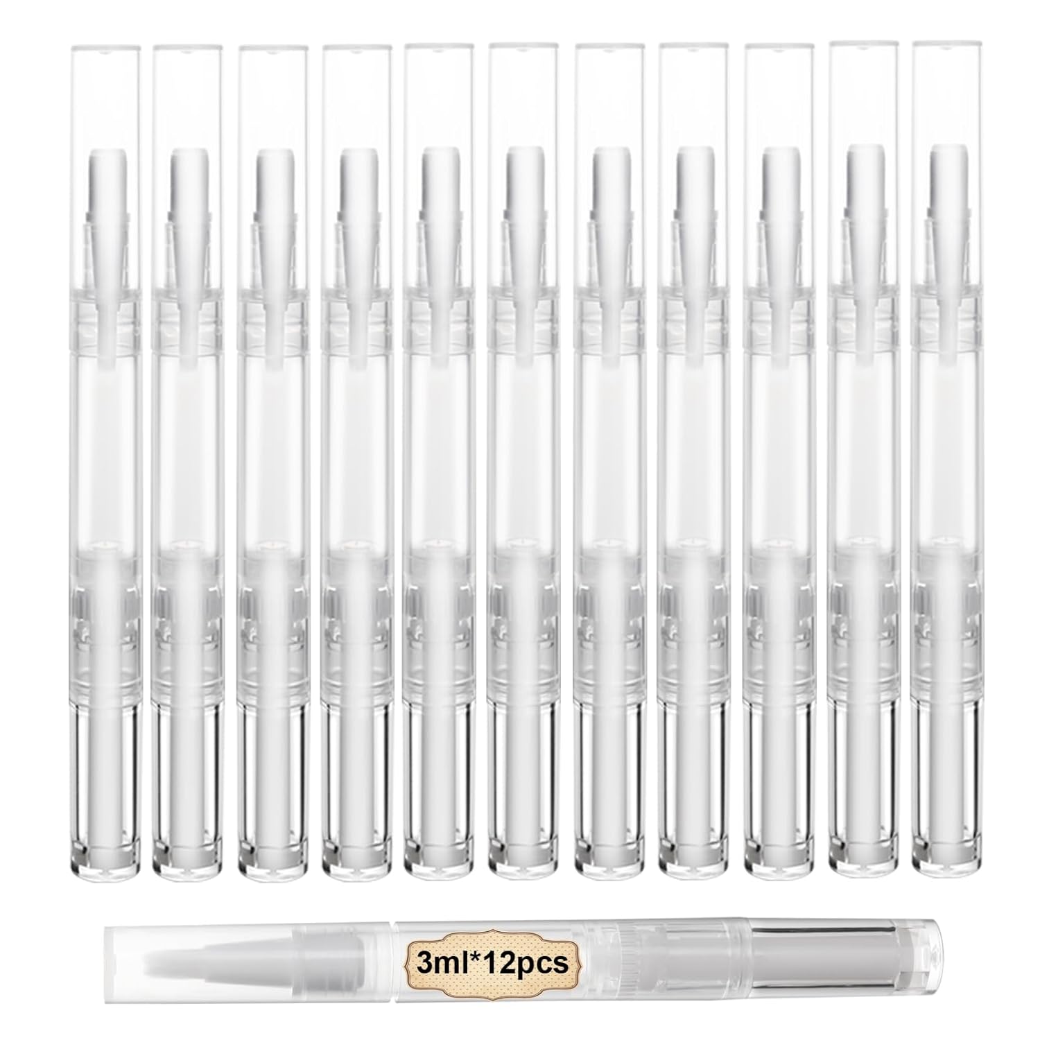 Cuticle Oil Pen - 12개 3ml 빈 큐티클 오일 펜,