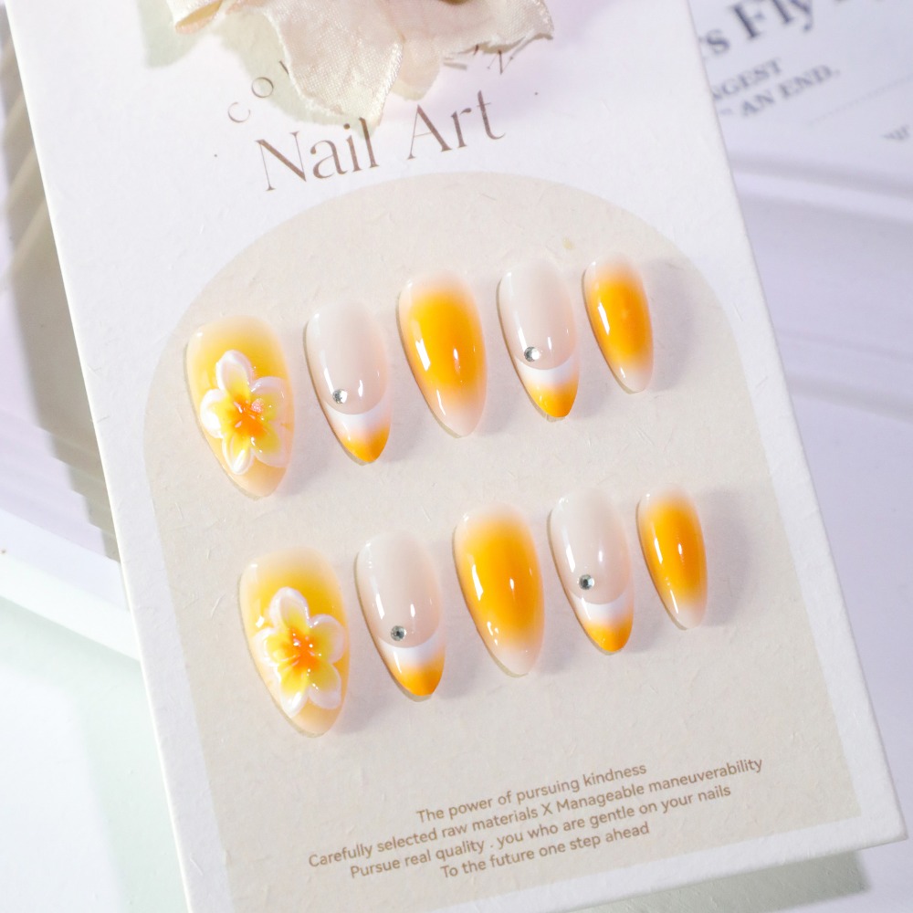 24개입 프레스온 네일, 중간 길이 아몬드 모양 인조  - Nail Art Glossy 리뷰 및 가격