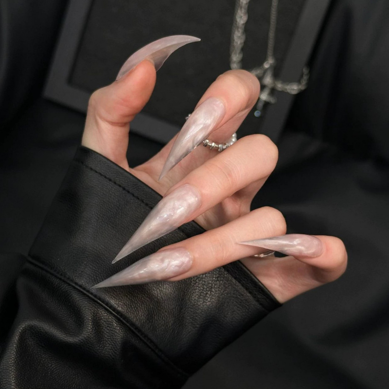 유럽과 미국 스타일의 수제 인조 손톱, 용의 발톱 모양 - Nail Art Glossy 리뷰 및 가격