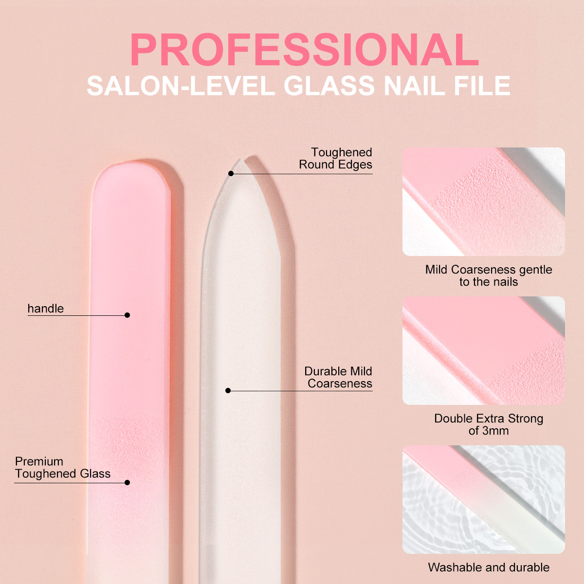 컬러 나노 유리 네일 파일 투명 크리스탈 매니큐어 마찰 - Nail Art Glossy 리뷰 및 가격