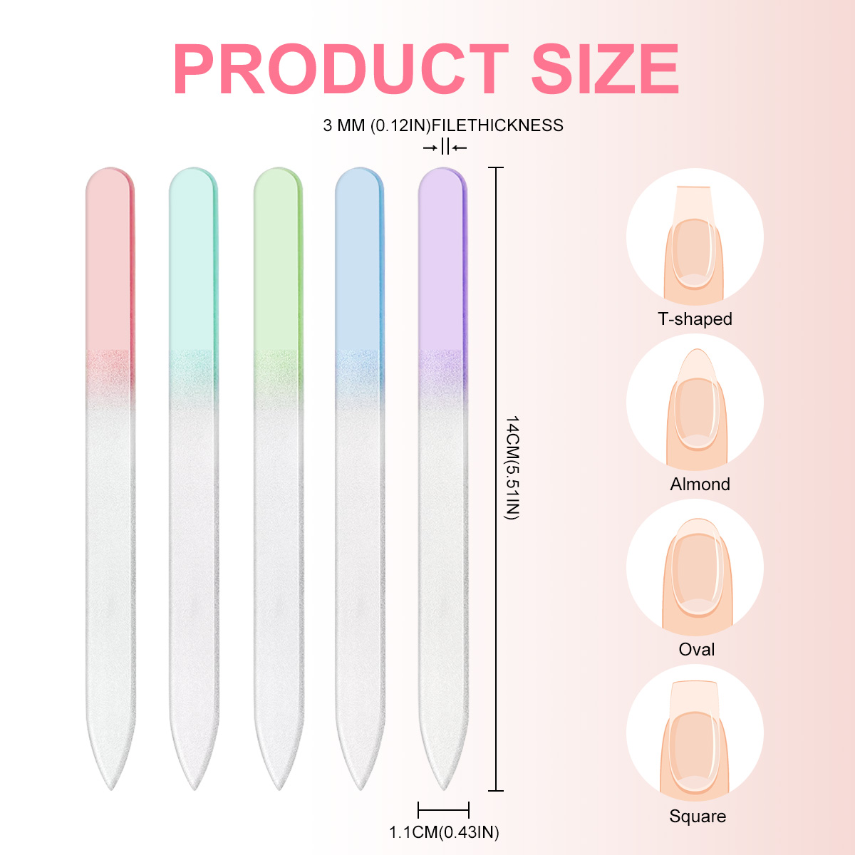 컬러 나노 유리 네일 파일 투명 크리스탈 매니큐어 마찰 - Nail Art Glossy 리뷰 및 가격