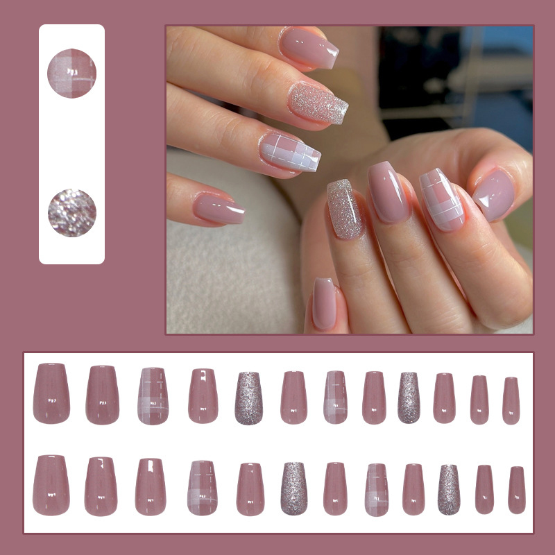 여성을 위한 짧고 중간 길이의 인조 손톱, 반짝이는 발 - Nail Art Glossy 리뷰 및 가격