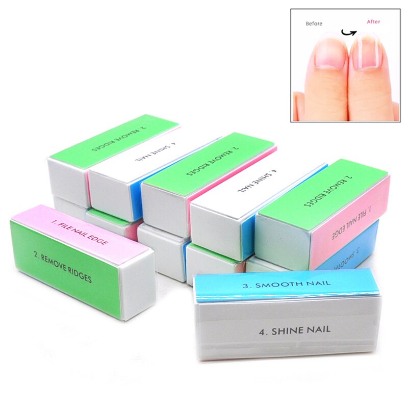 5pcs 다채로운 버핑 블록 4 웨이 네일 버퍼 블록  - Nail Art Glossy 리뷰 및 가격