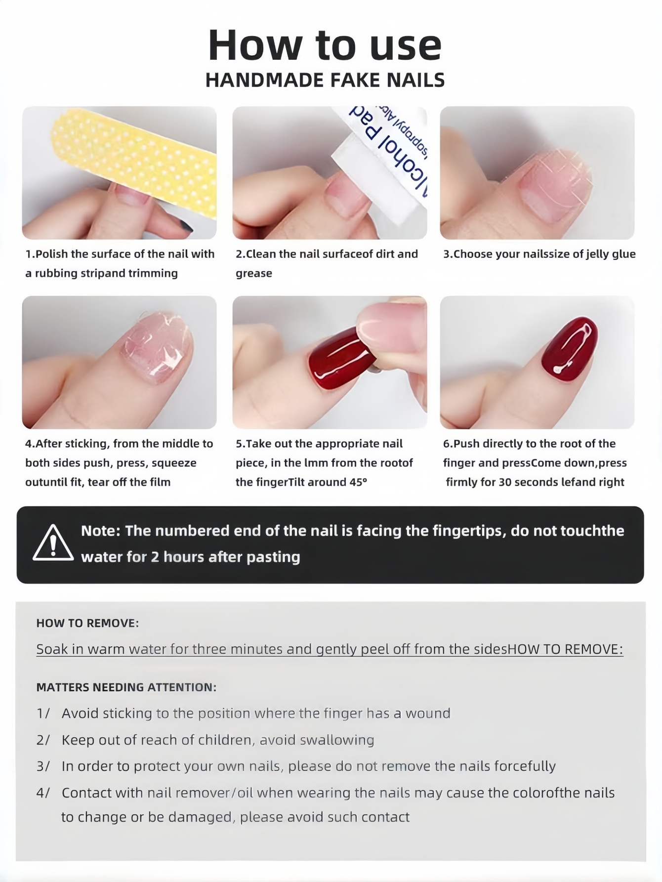 10개의 긴 사다리꼴 프레스온 네일, 할로윈 니치 아트 - Nail Art Pink 리뷰 및 가격