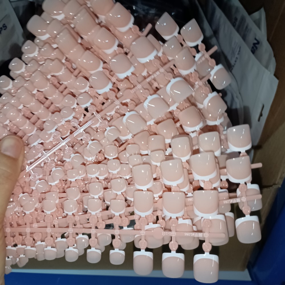 120개 정사각형 발톱 팁 - 발톱에 짧은 프렌치 팁  - Nail Art Pink 리뷰 및 가격