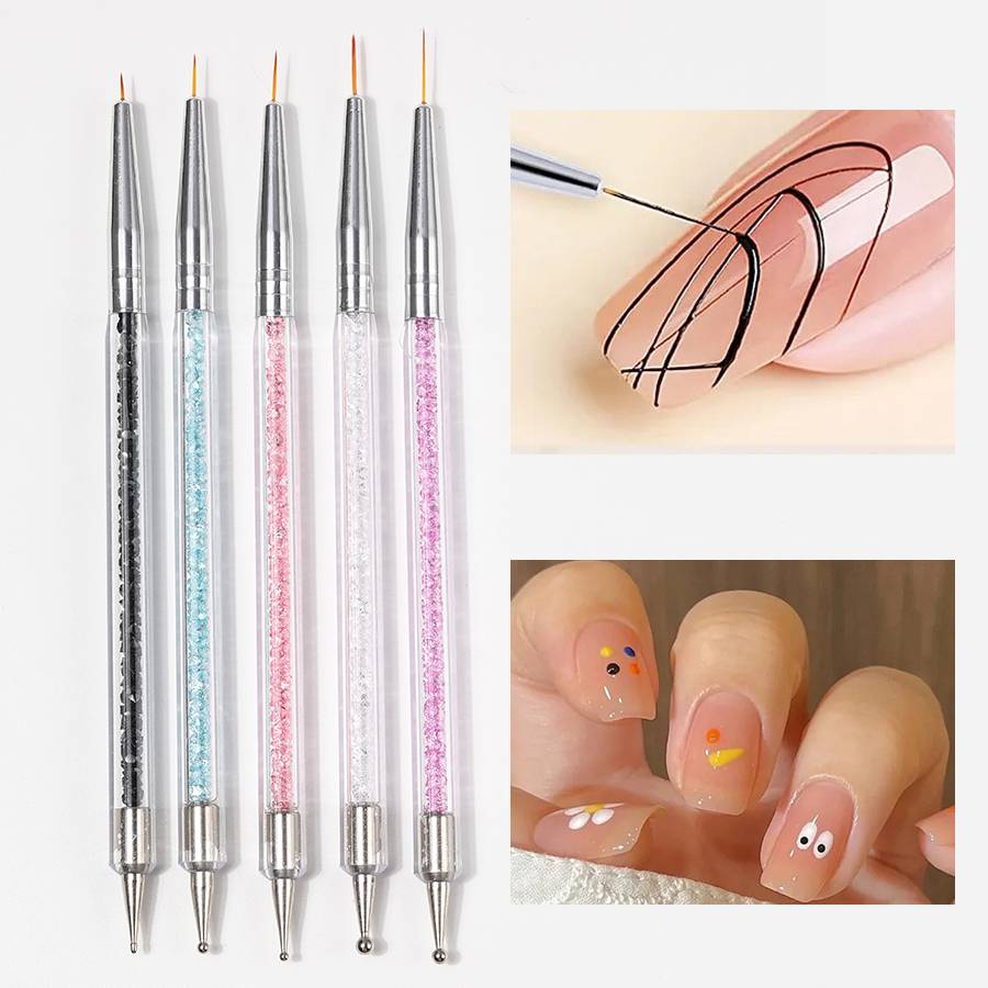 듀얼 엔드 아크릴 네일 아트 브러쉬 세트 전문가용 젤  - Nail Art Rame 리뷰 및 가격