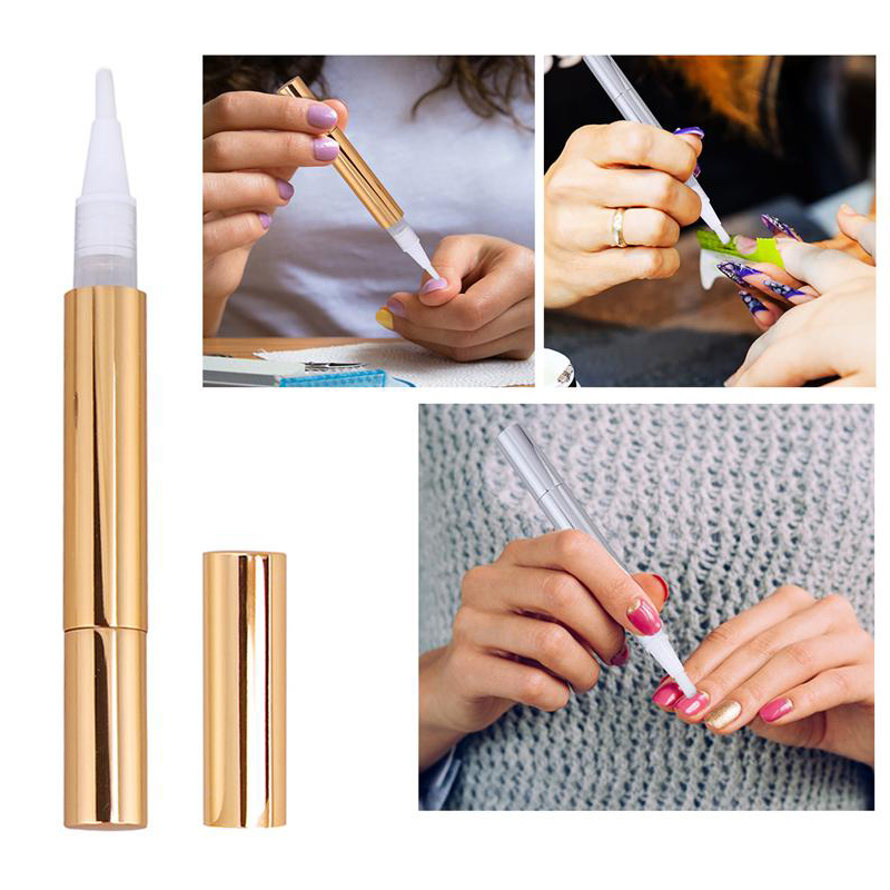 골드 트위스트 펜, 브러시가 있는 빈 네일 오일 펜,  - Cuticle Oil Pen 리뷰 및 가격