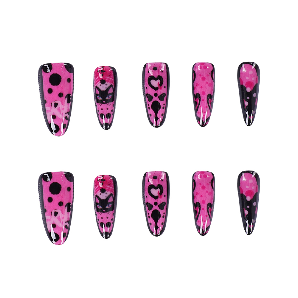 영화 그리스 핑크 코스프레 여성용 핑크 레이디 네일 패 - Nail Art Pink 리뷰 및 가격